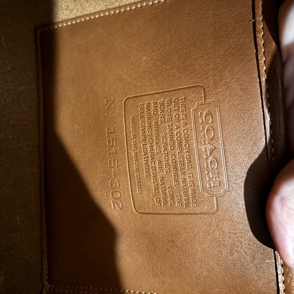 Vtg Coach Leather Embassy Briefcase Purse Handbag British Tan Brown Made in USA - Picture 9 of 12